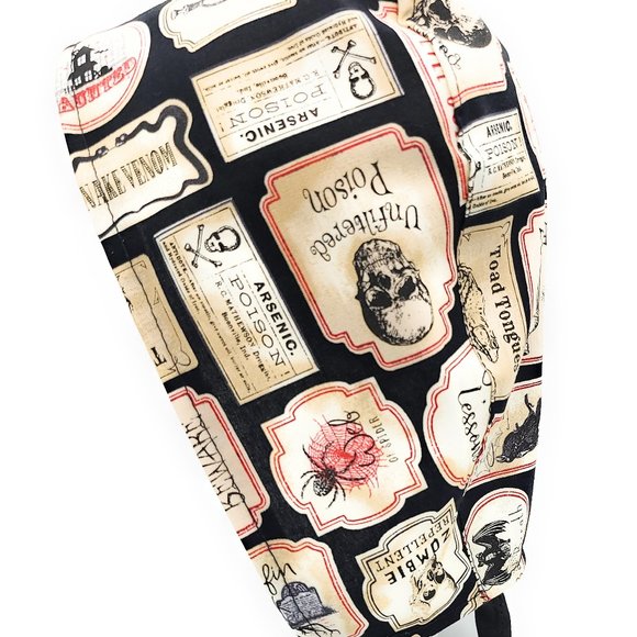 Gothic Victorian Vintage Halloween Scrub Cap - Picture 3 of 4